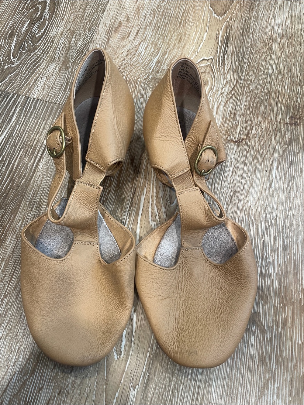Tan Leather Dance Shoes Musical Theatre